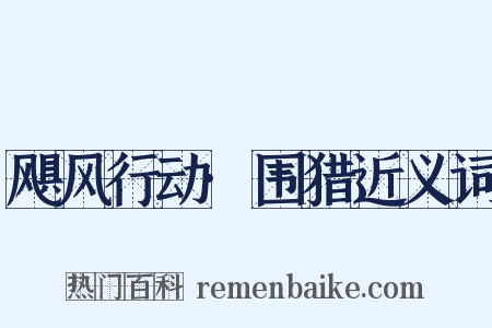 飓风行动·围猎近义词是什么意思的图片
